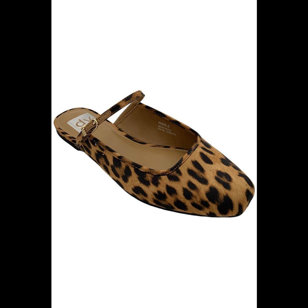 DV by Dolce Vita Leopard Print Mary-Jane Flats - Brown/Black